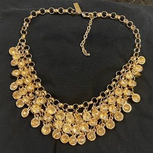 Four layer gold necklace/choker.